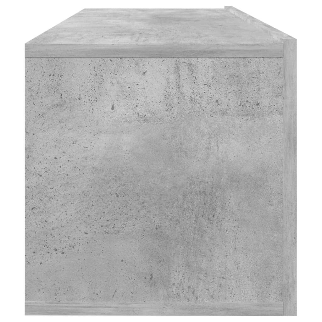 TV-Schrank Betongrau 100x30x30 cm Holzwerkstoff