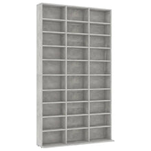 CD-Schrank Betongrau 102x16x177,5 cm Holzwerkstoff