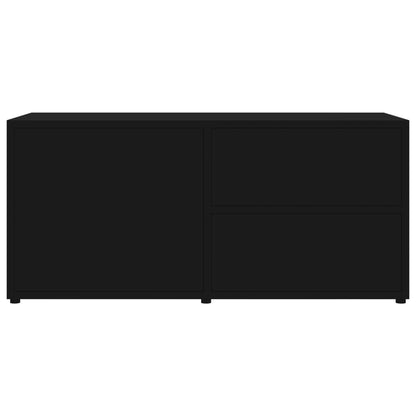 TV-Schrank Schwarz 80x34x36 cm Holzwerkstoff