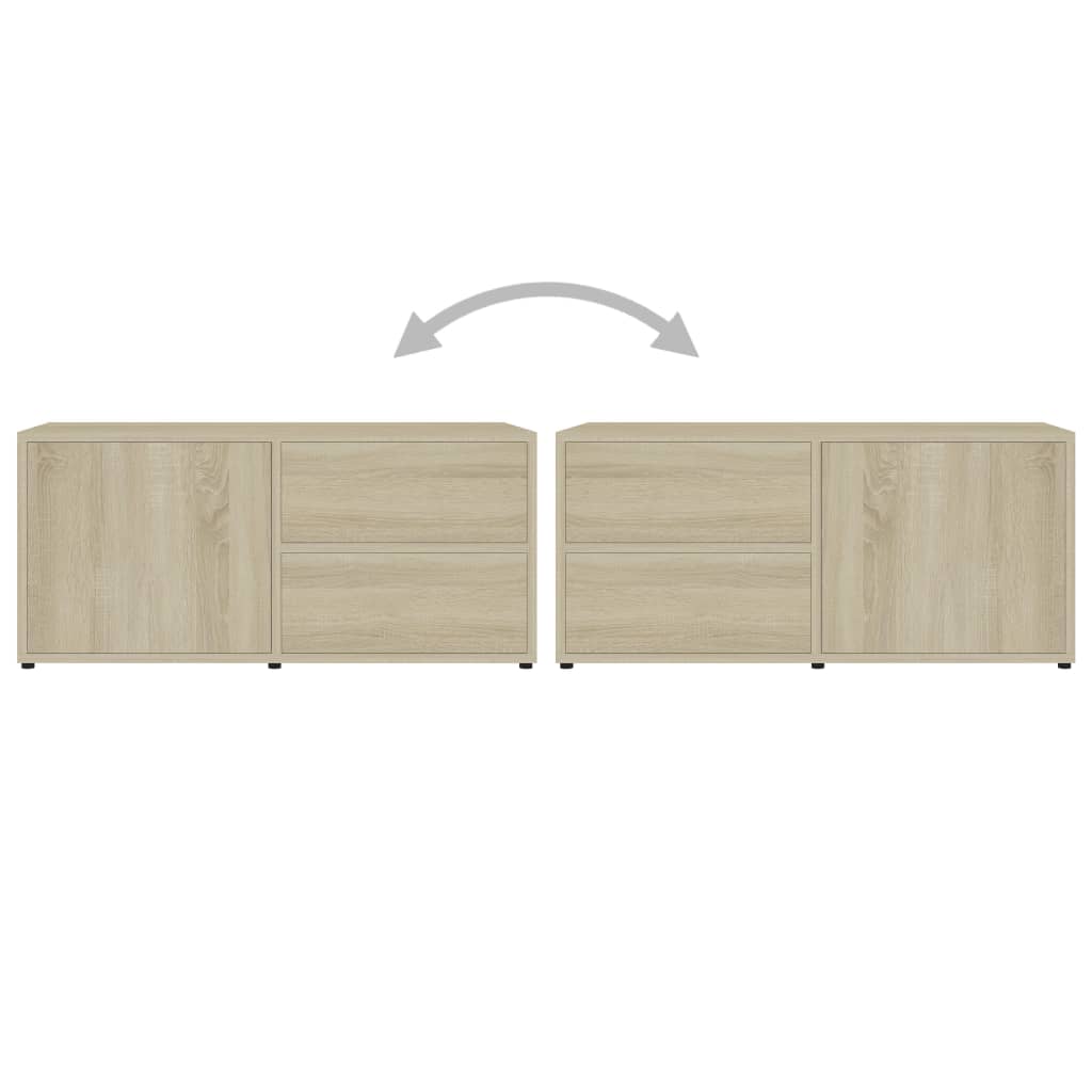 TV-Schrank Sonoma-Eiche 80x34x36 cm Holzwerkstoff