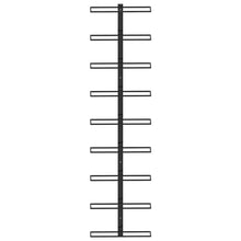 Wand-Weinregal für 9 Flaschen Schwarz Eisen