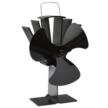 Ofenventilator Wärmebetrieben 3 Blätter Schwarz 14.5 x 12 x 21.5 cm (3 Flügel)