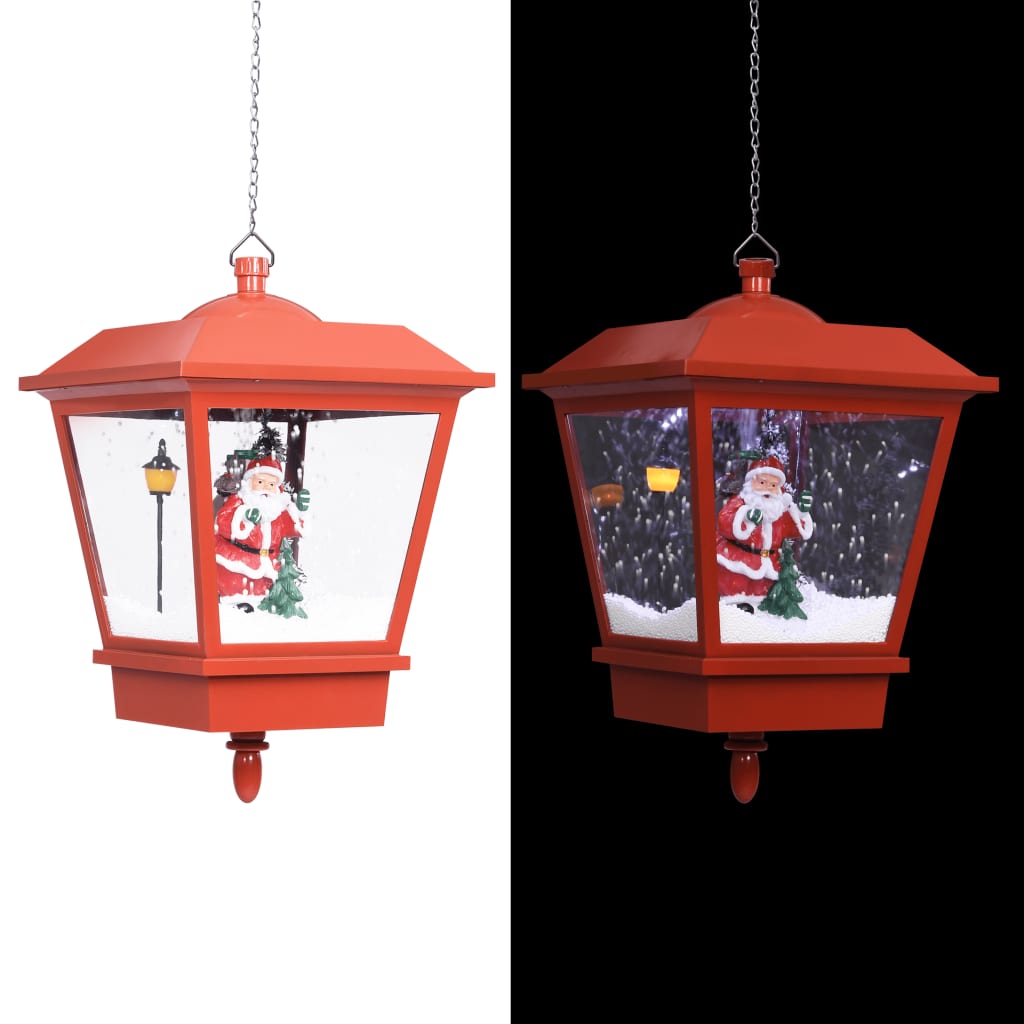 Weihnachts-Hängelampe LED-Licht und Weihnachtsmann Rot 27×27×45