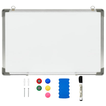 Magnetisches Whiteboard Weiß 60 x 40 cm Stahl