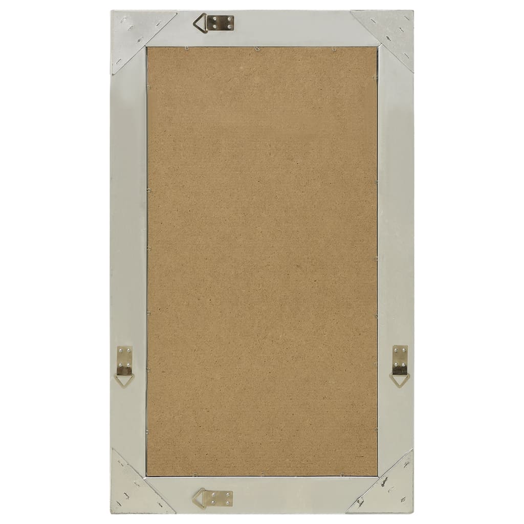 Wandspiegel im Barock-Stil 50x80 cm Silbern