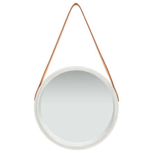 Wandspiegel mit Gürtel 40 cm Silbern