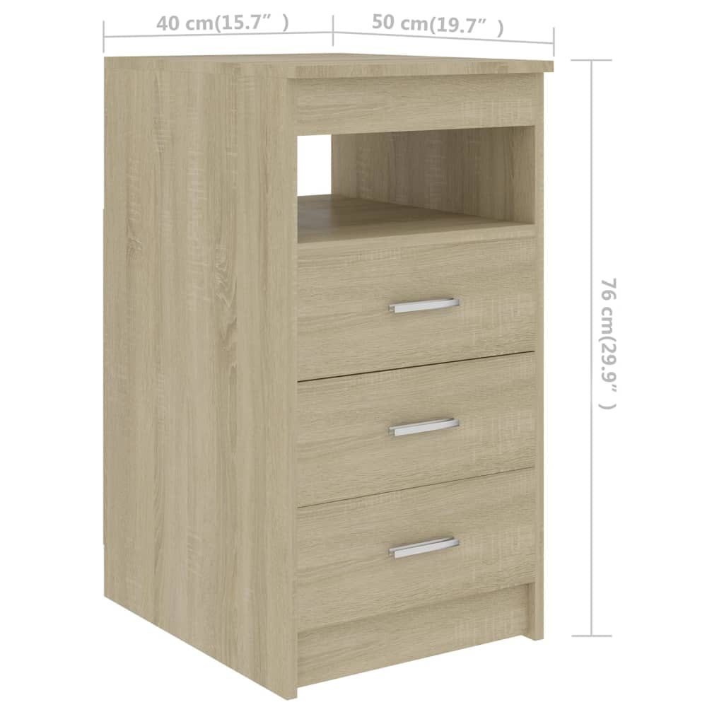 Schreibtisch Sonoma-Eiche 140x50x76 cm Holzwerkstoff