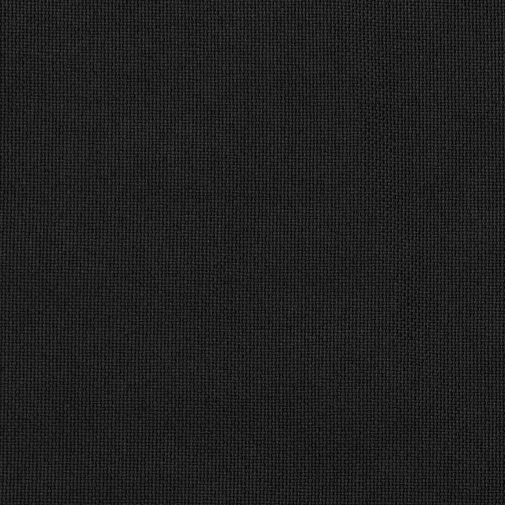 Verdunkelungsvorhänge Haken Leinenoptik 2Stk. Schwarz 140x175cm