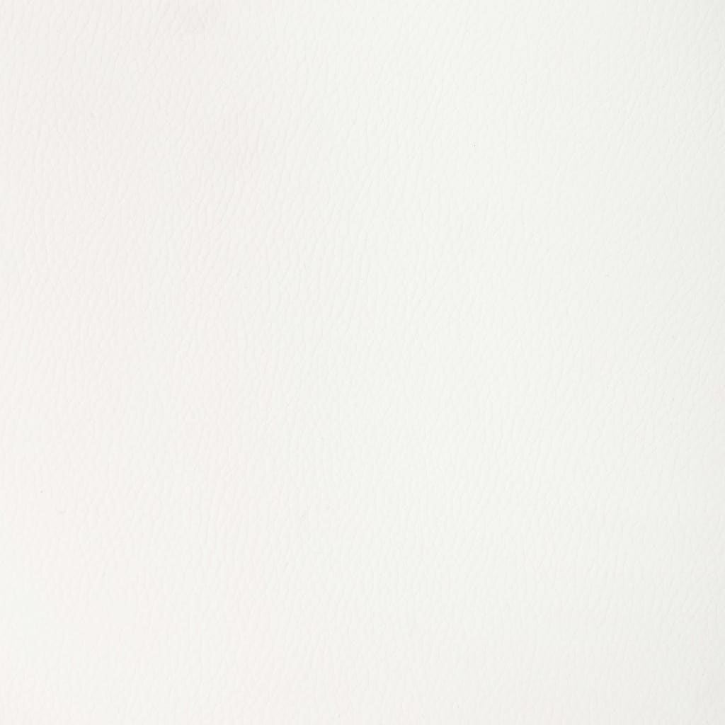 Drehbarer Bürostuhl Weiß Bugholz und Kunstleder