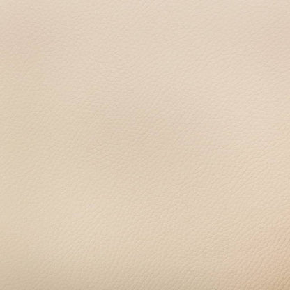 Drehbarer Bürostuhl Creme Bugholz und Kunstleder