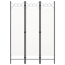 3-tlg. Raumteiler Weiß 120×180 cm