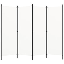 4-tlg. Raumteiler Weiß 200x180 cm