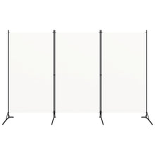 3-tlg. Raumteiler Weiß 260x180 cm Stoff