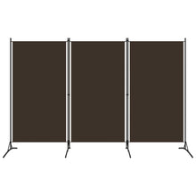 3-tlg. Raumteiler Braun 260x180 cm