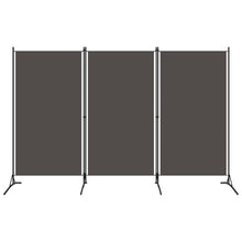 3-tlg. Raumteiler Anthrazit 260x180 cm