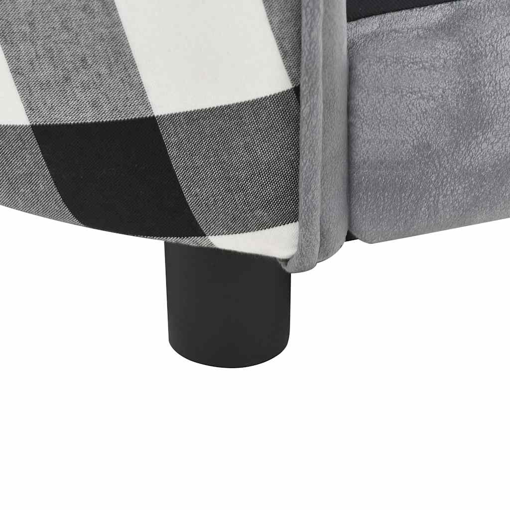 Hundesofa Grau 68x38x38 cm Plüsch