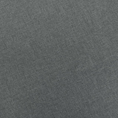 Sessel mit Fußhocker Hellgrau Stoff