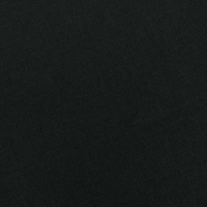 Sessel mit Fußhocker Schwarz Stoff