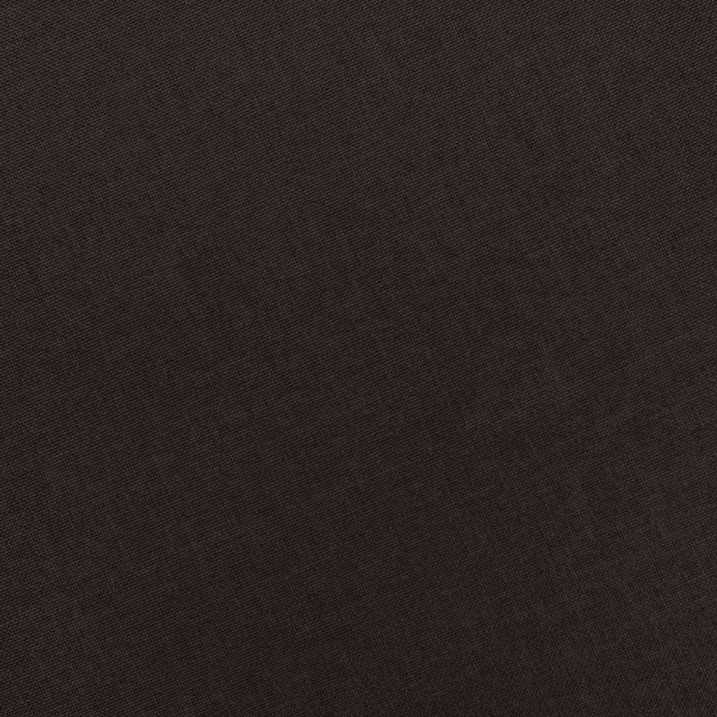 Sessel mit Fußhocker Dunkelbraun Stoff