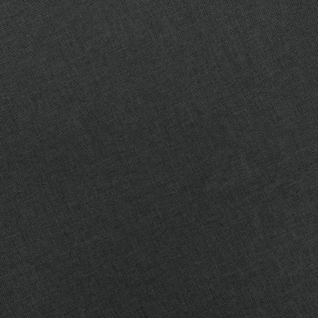 Massagesessel mit Hocker Dunkelgrau Stoff