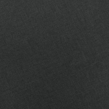 Massagesessel mit Hocker Dunkelgrau Stoff