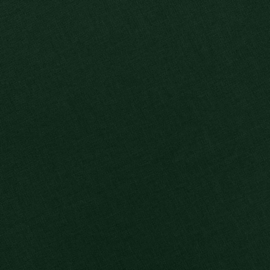 Massagesessel mit Hocker Dunkelgrün Stoff