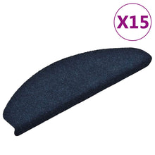 Stufenmatten Selbstklebend 15 Stk. 65x21x4 cm Marineblau Halbrund Groß