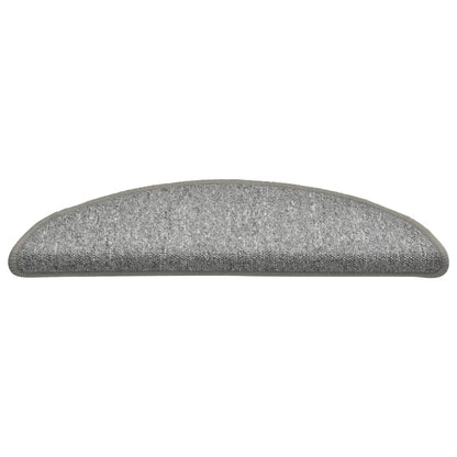 Stufenmatten 15 Stk. 56x17x3 cm Hellgrau Halbrund