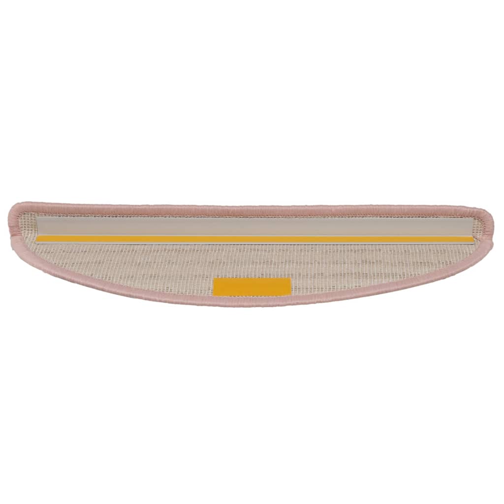 Stufenmatten 15 Stk. 56x17x3 cm Hellrosa Halbrund