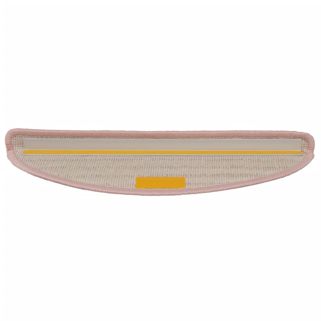 Stufenmatten 15 Stk. 65x21x4 cm Hellrosa Halbrund Groß