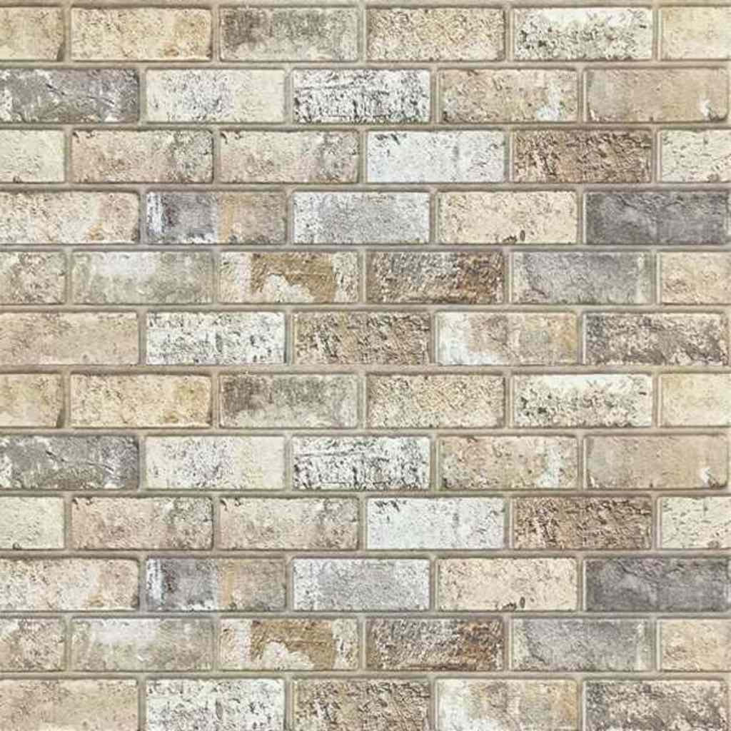 3D-Wandpaneele 10 Stk. Sandfarben Backstein-Optik EPS