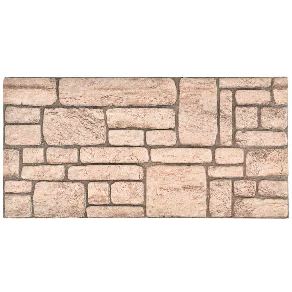 3D-Wandpaneele 10 Stk. Beige Backstein-Optik EPS
