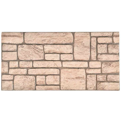 3D-Wandpaneele 10 Stk. Beige Backstein-Optik EPS