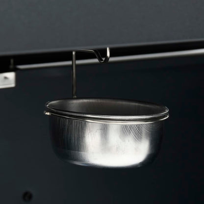 Gasgrill 4+1 Flammen Schwarz Stahl