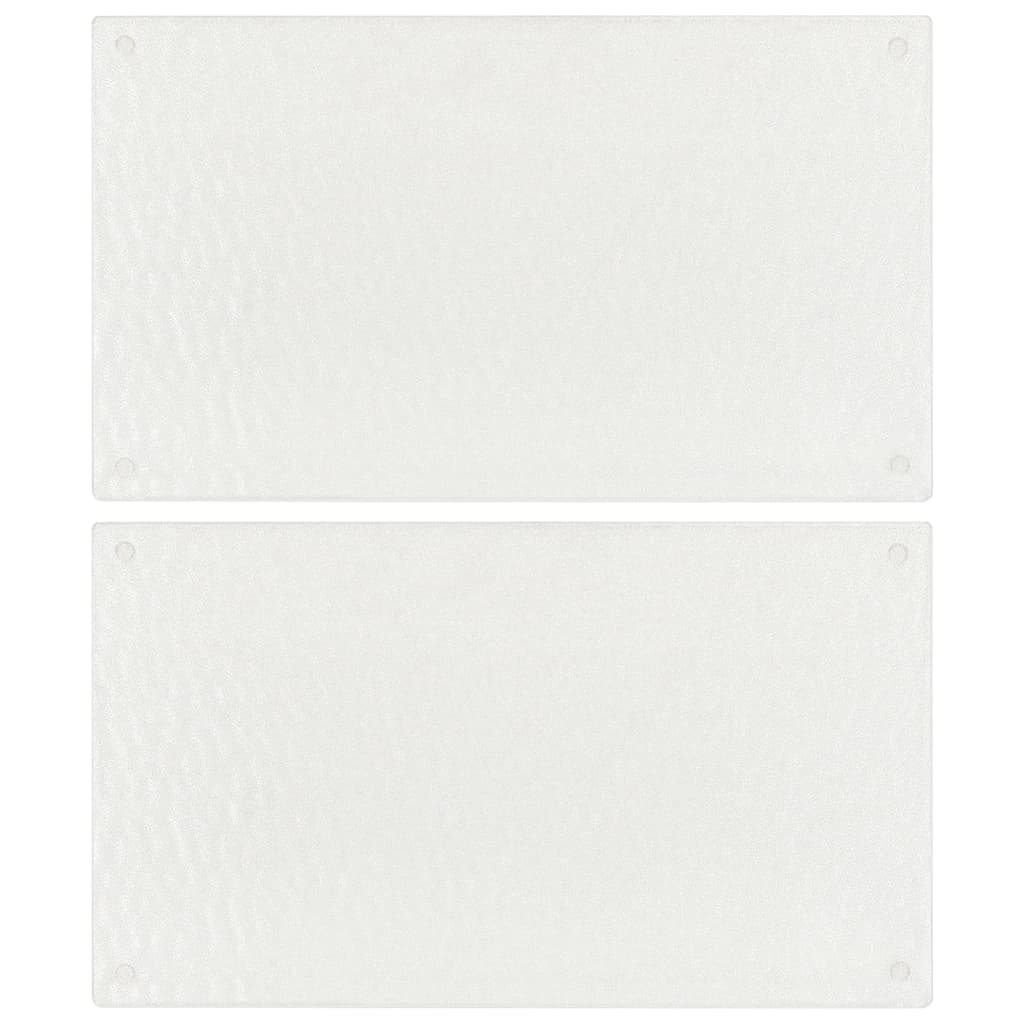 Schneidebretter 2 Stk. Transparent Blasenmuster Hartglas