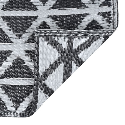 Outdoor-Teppich ARAKIL Schwarz 80x150 cm PP