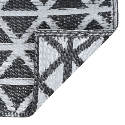 Outdoor-Teppich ARAKIL Schwarz 120x180 cm PP