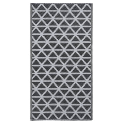 Outdoor-Teppich ARAKIL Schwarz 190x290 cm PP