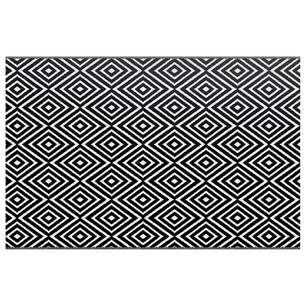Outdoor-Teppich Arakil Pp Weiß Und Schwarz 190 x 290 cm