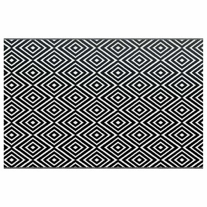 Outdoor-Teppich Arakil Pp Weiß Und Schwarz 190 x 290 cm
