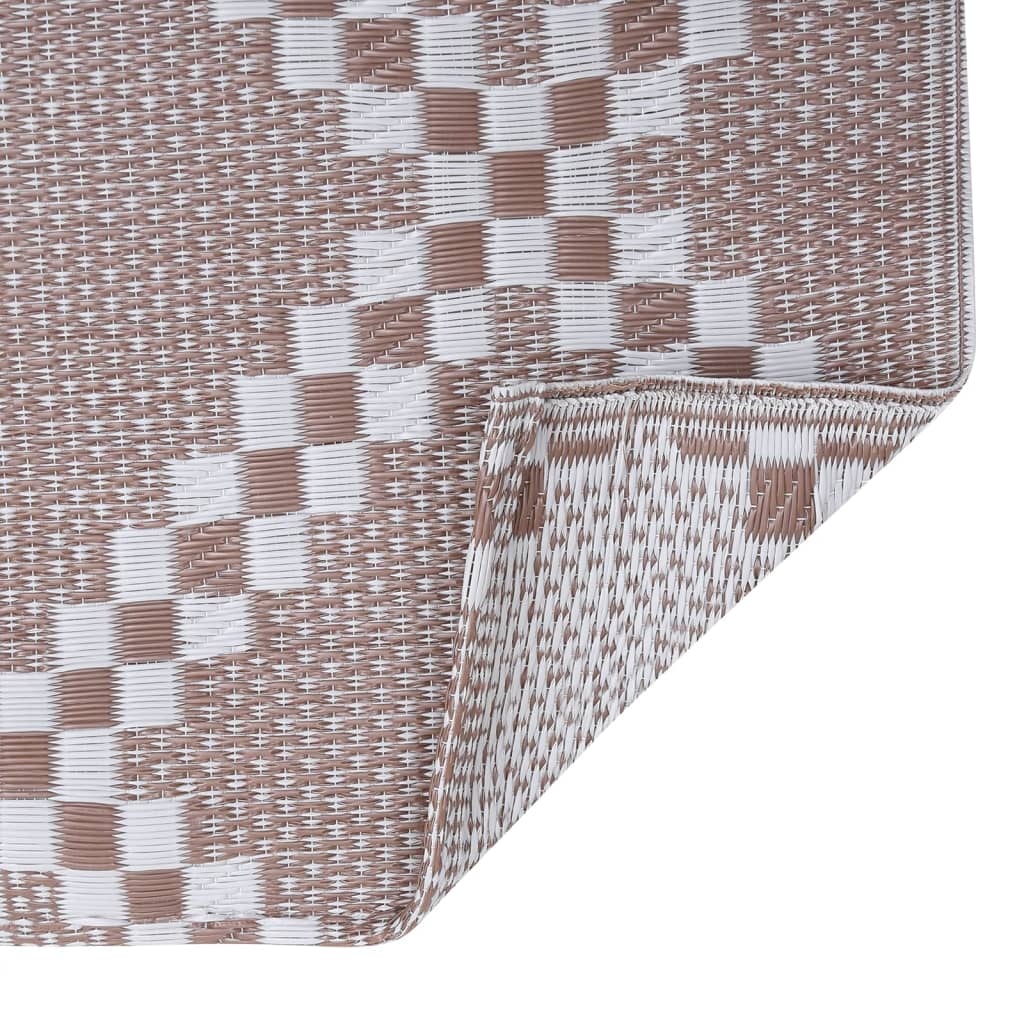 Outdoor-Teppich ARAKIL Braun 80x150 cm PP