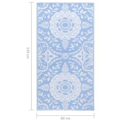 Outdoor-Teppich ARAKIL Babyblau 80x150 cm PP