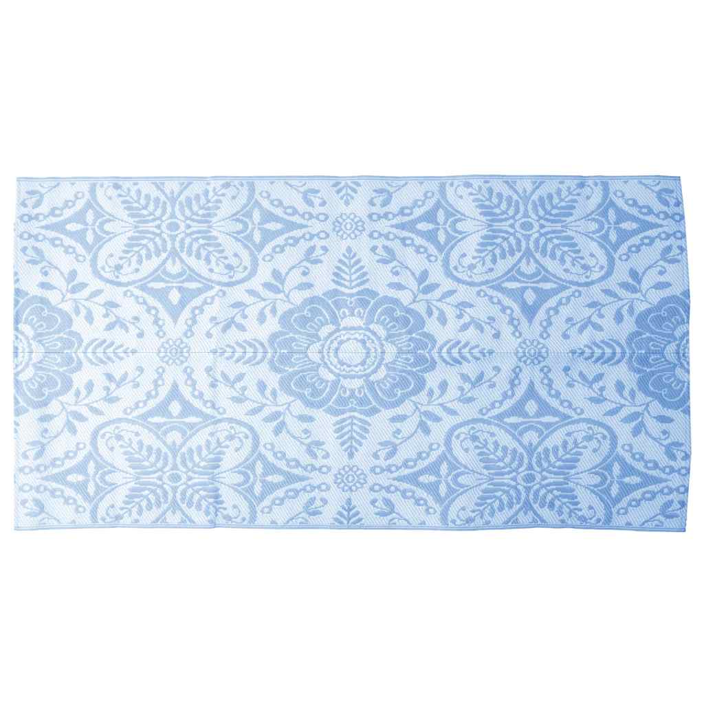 Outdoor-Teppich ARAKIL Babyblau 120x180 cm PP