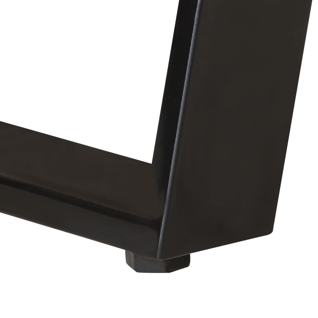 Schreibtisch 107x45x79 cm Massivholz Akazie Lebendige Kanten