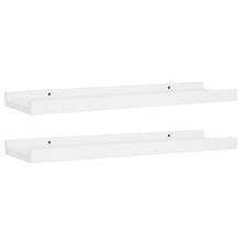 Bilderleisten 2 Stk. Weiß 40x9x3 cm MDF