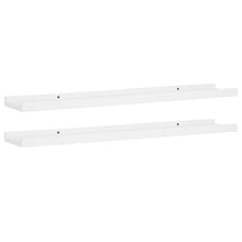 Bilderleisten 2 Stk. Weiß 80x9x3 cm MDF