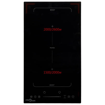 Induktionskochfeld Flexzone mit 2 Platten Touch Control 3500 W