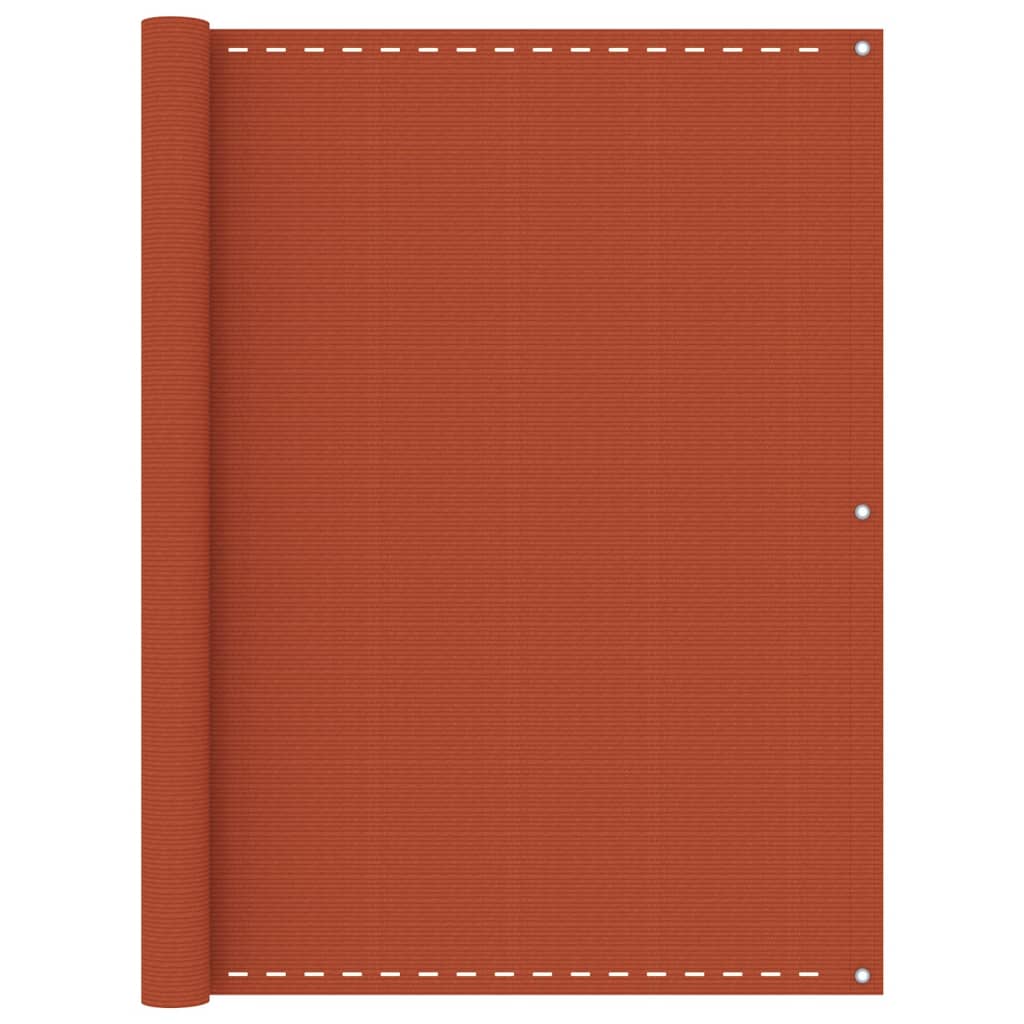 Balkon-Sichtschutz Orange 120x600 cm HDPE