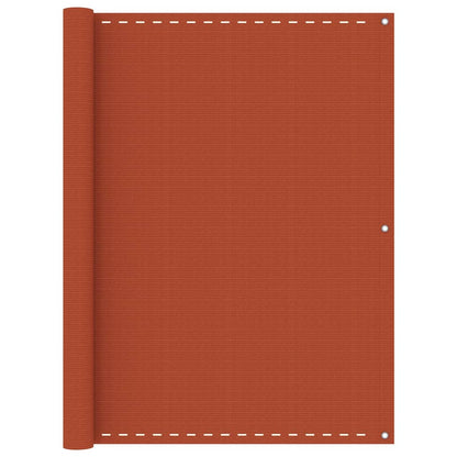 Balkon-Sichtschutz Orange 120x600 cm HDPE