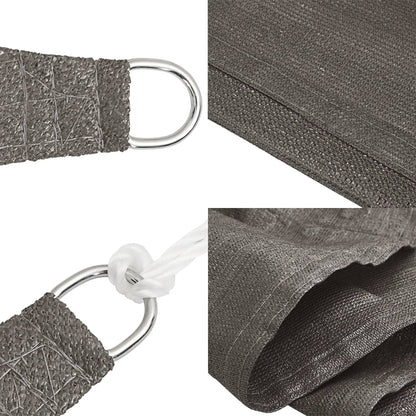 Sonnensegel 160 g/m² Anthrazit 2x5 m HDPE